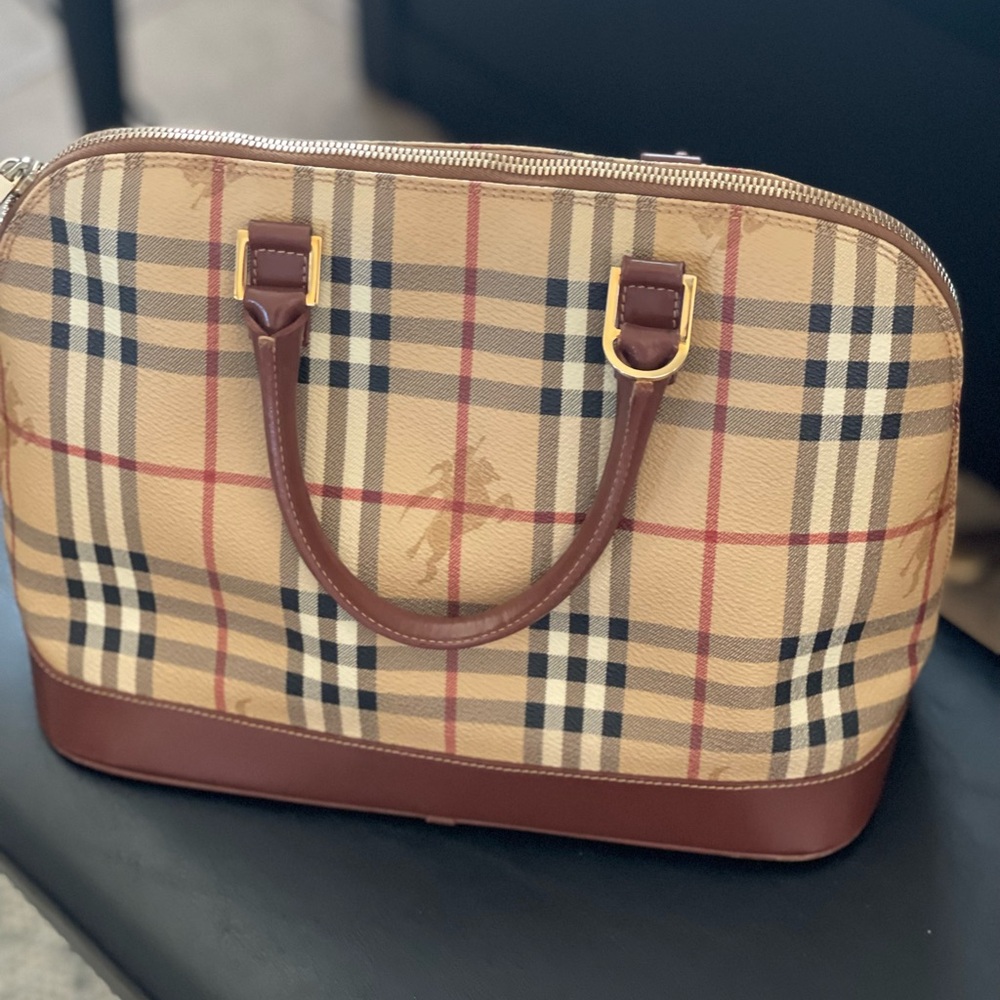 Burberry Vintage Plaid Tote